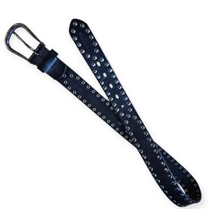 ✨ Levi’s Studded Leather Belt – Black | Size 32/80 ✨